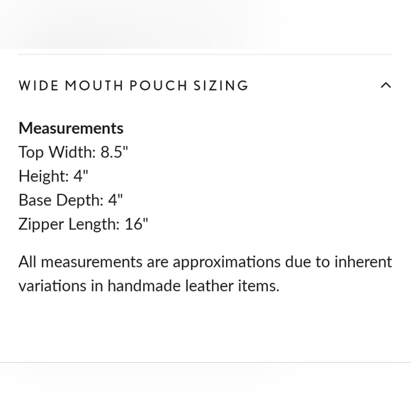 Portland Leather Wide Mouth Pouch - Picture 8 of 8